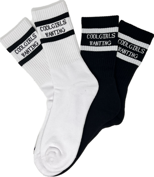 Cool Girls Wanting Classic Logo Socks
